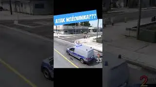 Nożownik w Centrum Miasta ??? #polskiesłużbyratunkowe #grandtheftauto5 #lspdfr #gta