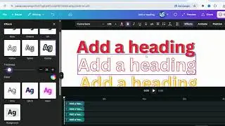 How to Use Text Effects in Canva (No Animation)