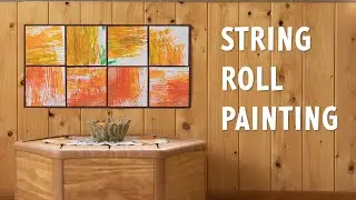 String roll painting - Children's art idea from Community Playthings