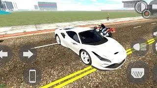 FERRARI SUPER SPORTS CAR DRIVING AND STUNTING | ANDROID GAMEPLAY | INDIAN BIKE DRIVING 3D