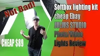 Softbox lighting kit cheap Ebay JULIUS STUDIO Photography or Video Lights Review