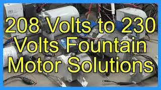 208 Volts to 230 Volts Fountain Motor Solutions