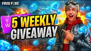 🔴Live💎৫টি weekly & weekly light giveaway😱#freefire #freefiregameplay #giveaway
