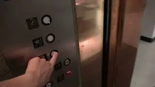 Vintage GAL Hydraulic Elevator at Student Center, Rice University in Houston, TX.