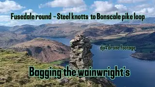 bagging the wainwrights  Fusedale round - Steel Knotts to Bonscale pike circular#hiking#motivation