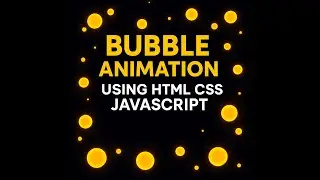 Bubble Particle Animation Using HTML CSS, JavaScript | Fullscreen Background Effect #shorts #htmlcss
