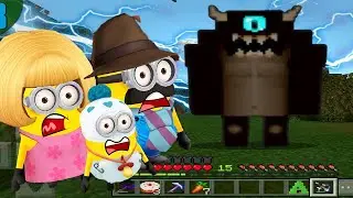 MINIONS SCARY LABYRINTH vs TOM & JERRY SCARY TRAPS in Minecraft ! Minions