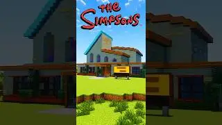 Build The Simpsons Church ⛪ #minecraft #simpsons #minecraftbuilding