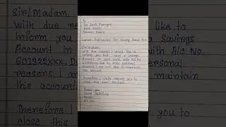 Application for bank account closed | Bank account closed application | bank account closed letter