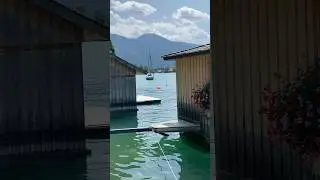 Подножие Альпийских гор озеро Alpine mountains Lake Tegernsee #lake #alpine #mountains #альпы #озеро