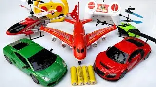 UNBOXING RADIO CONTROL AIRBUS A380 Aeroplane & RC 1:24 Car's Racing RC Helicopters 