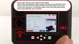 Mode Changing Procedure for Mercedes E3 Version Remote Key BZR119+