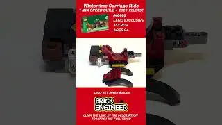 New 2023 LEGO EXCLUSIVE 40603 Wintertime Carriage Ride 1 Minute Speed Build - Brick Engineer