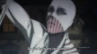 Eren vs Warhammer Titan but its russian kid. Эрен против Молота войны но это орущий школьник