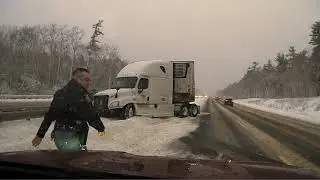 Winter Storm Tractor Trailer Crash