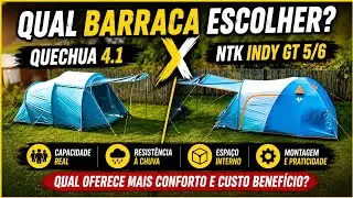 Arpenaz 4.1 ou NTK GT Indy 5/6? Comparativo sincero entre barracas familiares