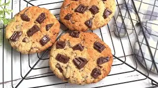 No need Utensils! No Oven pancake flour chocolate chunk cookies| Toaster chocolate chunk cookies