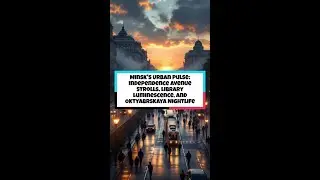 Minsk's Urban Pulse: Independence Avenue Strolls, Library Luminescence, and Oktyabrskaya Nightlife