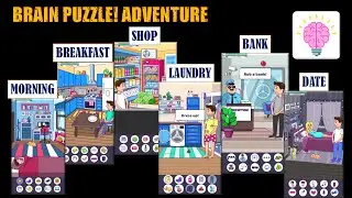 BRAIN PUZZLE ADVENTURE MORNING│ADVENTURE BREAKFAST│SHOP│FRESHEN UP│BANK│ROMANTIC│GAMEPLAY SOLUTIONS
