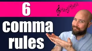 6 common COMMA RULES | ESL Music Video
