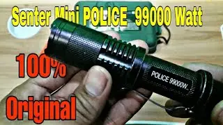 Review Senter POLICE SWAT 99000 Watt || senter led mini terbaik