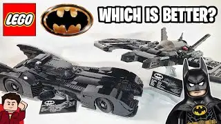 LEGO Batman (1989) Batmobile & Batwing Comparison