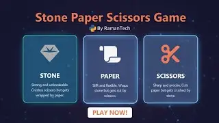 Build a Stone Paper Scissors Web App with Python & Flask!