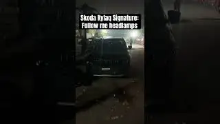 Skoda Kylaq Signature: Follow me Headlamps feature #skodakylaq #skoda #kylaq #features