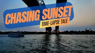 Time-Lapse Tranquility: Sarnia's Blue Water Bridge  Sunset