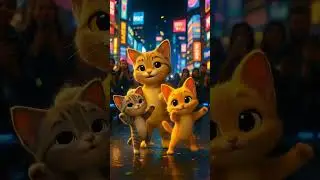 ✨ Cats Do TikTok Dance Challenge! 🐾💃 | Pixar-style Animation 🐱🧡