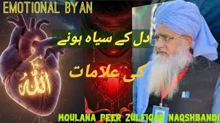 Dil Ke Siyah Hone Ki Alamat 😔 | Islahai Bayan | Maulana Peer Zulfiqar Ahmad Naqshbandi #islahibayan 
