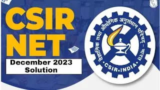 CSIR NET EARTH SCIENCE DECEMBER 2023 SOLUTION