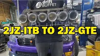 2JZ ITB to 2JZ Turbo... again - Formula D Utah Bros before Pros event prep 