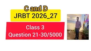 Jrbt Group c and D class3/250 question no 21-30/5000 #tripura #education 