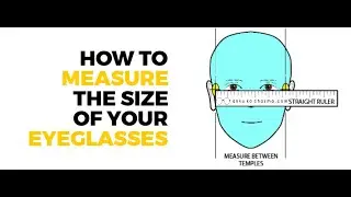 Eyeglass frame size chart guide in mm