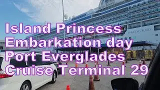 Embarkation day at Port Everglades Cruise Terminal 29 at Fort Lauderdale - Island Princess
