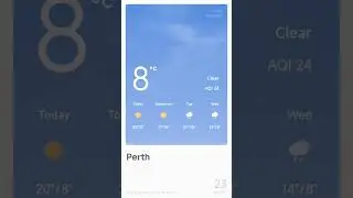 Winter Weather view of Perth Western Australia.23 July 2023.
