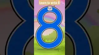 Learn to write 8 | Class 1 #onlinemathsbysmita #shorts