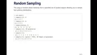 Simulation   Random Sampling