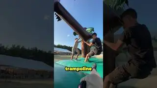 Запуск обуви с надувным батутом 😳