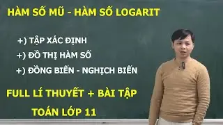 TOÁN LỚP 11 – HÀM SỐ MŨ VÀ HÀM SỐ LOGARIT – ĐỒ THỊ - ĐỒNG BIẾN NGHỊCH BIẾN