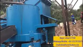 Zambia 200tph Alluvial Gold Ore Washing Trommel Drum Screen Plant With Gold Centrifugal Concentrator