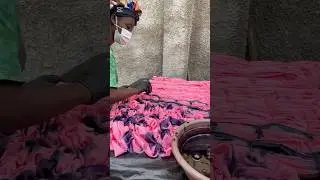 The process of making a tie and dye silk fabric  #tieanddye #silkfabric #colors