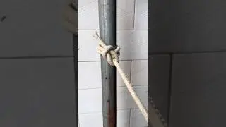 Safe Way to Secure Ropes with Just One Knot #knot #rope #technique #knowledge