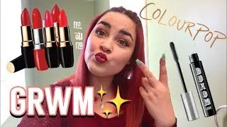 Neutral Eyes/Burgundy Lip Tutorial | GRWM