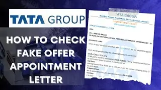 How To Check TATA Fake Offer Appointment/Letter in 2024 | recruit@hrtata.com