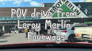 POV drive from Leroy Merlin Fourways to N14 on-ramp at  Diepsloot Gauteng… South Africa