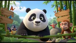 Peek A Boo Panda in Bamboo Zoo | Cute Animal Rhyme for Kids | Nursery Rhymes & Songs for Children