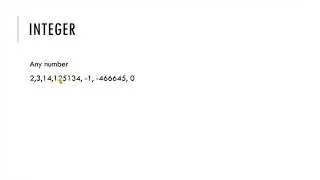 Simple data types