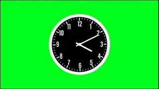 Green Screen  Clock Video Free Copyright Video